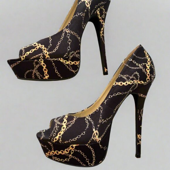 Charlotte Russe Peep Toe Stilettos - Picture 1 of 7